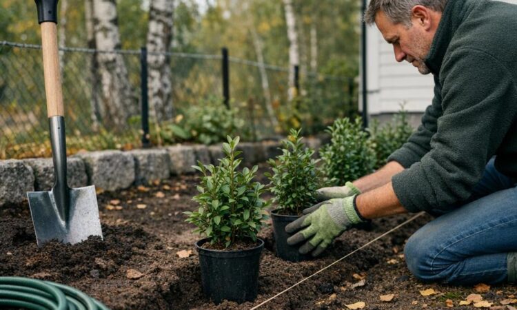 Plante vintergrønn hekk i Norge