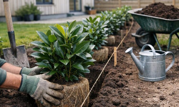 Planting av laurbærhegg