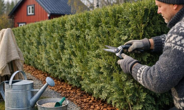 Stell av vintergrønn hekk: praktisk guide gjennom året